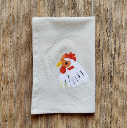 White Hen Face Kitchen Towel - Image 3
